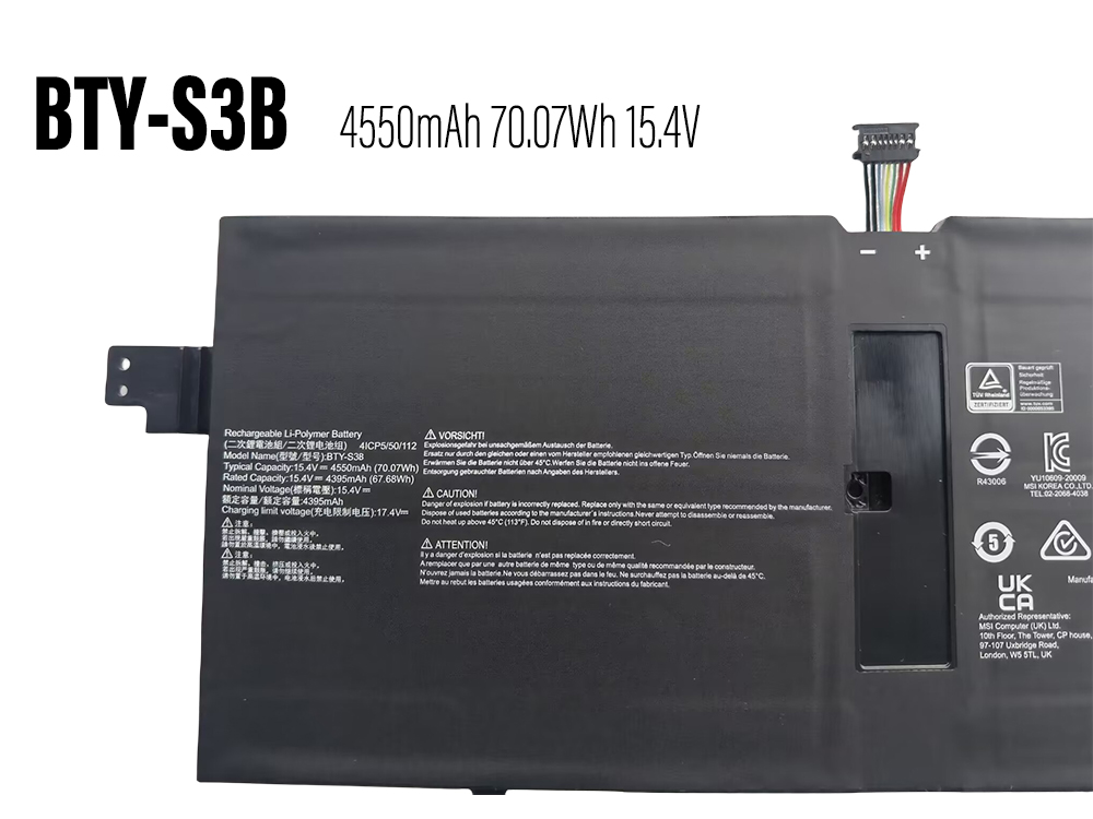 Batteri til Bærebar og notebooks BTY-S3B