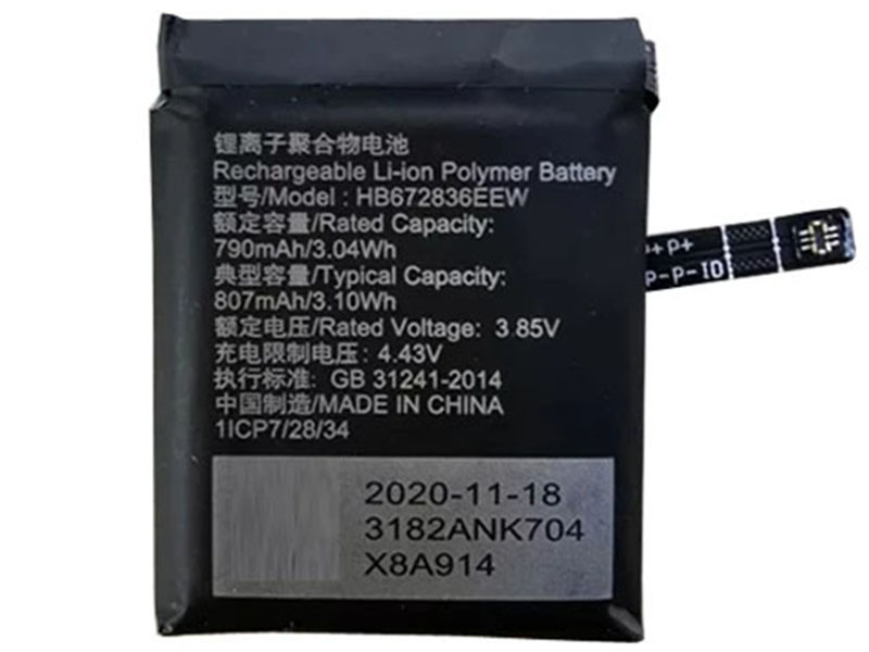 HB672836EEW battery
