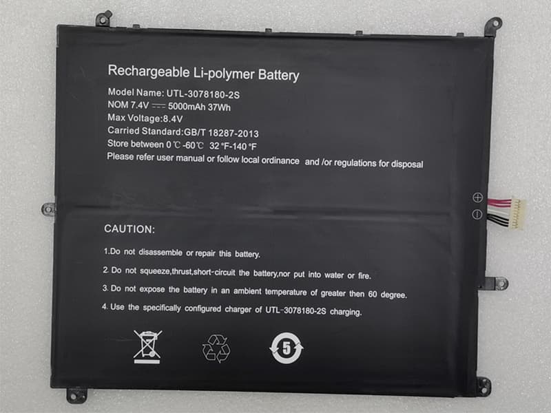 Batteri til Bærebar og notebooks UTL-3078180-2S
