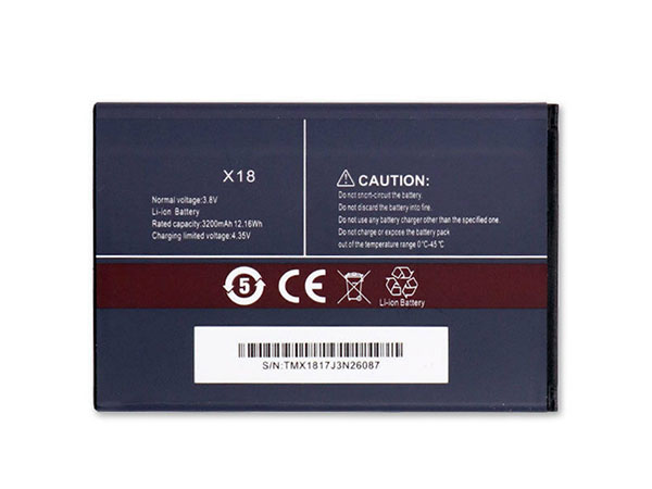 CUBOT X18 battery